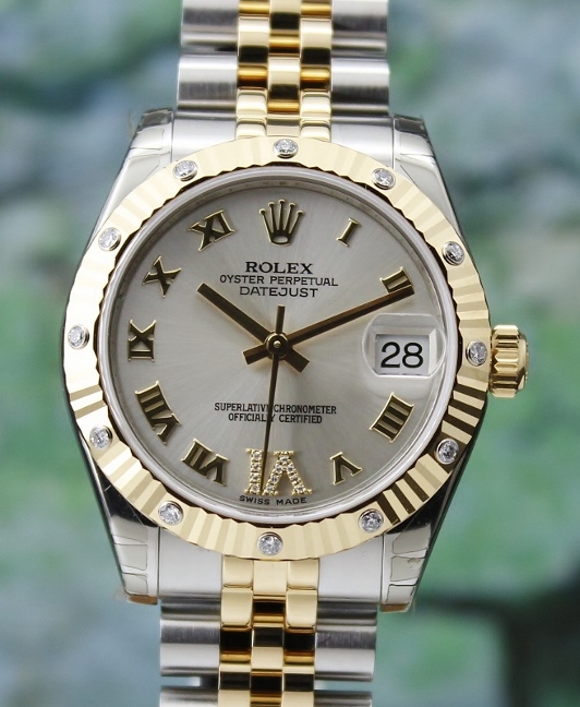 (image for) LIKE NEW UNPOLISHED ROLEX MID SIZE OYSTER PERPETUAL DATEJUST /178313